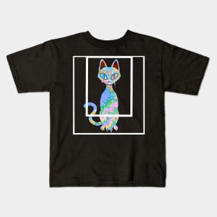 Colorful Cat Kids T-Shirt
